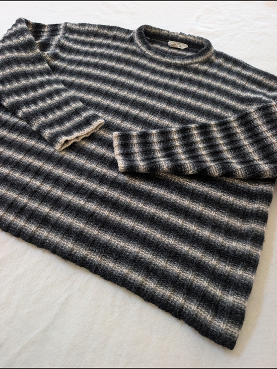 J. Crew Sweaters - Vintage Wool 90s J Crew Striped Crewneck Sweater